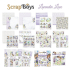ScrapBoys Lavender Love 12x12 Inch Paper Pad (SB-LALO-08)